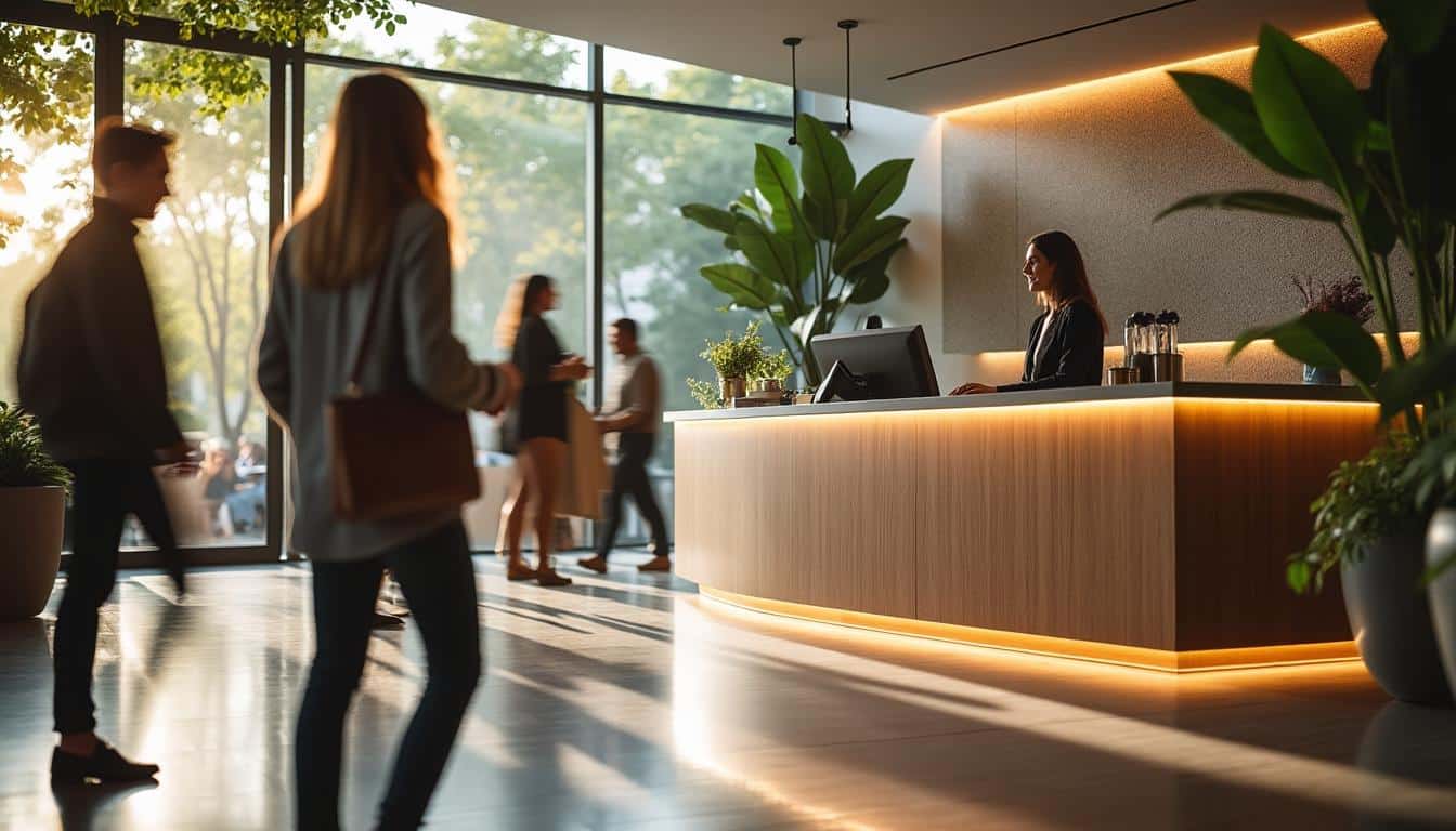 Banque d’accueil design : alliez élégance et fonctionnalité pro