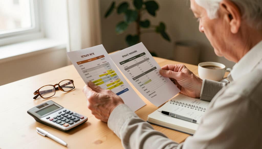 Retraite nette et imposable : comprendre l’écart